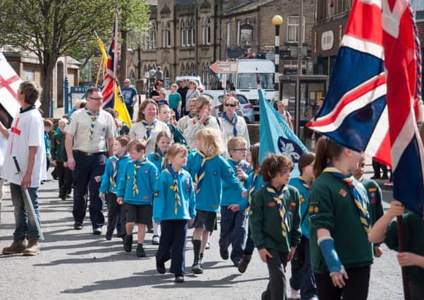 St George's Day parade in Brighouse. Photo by Steven Lord