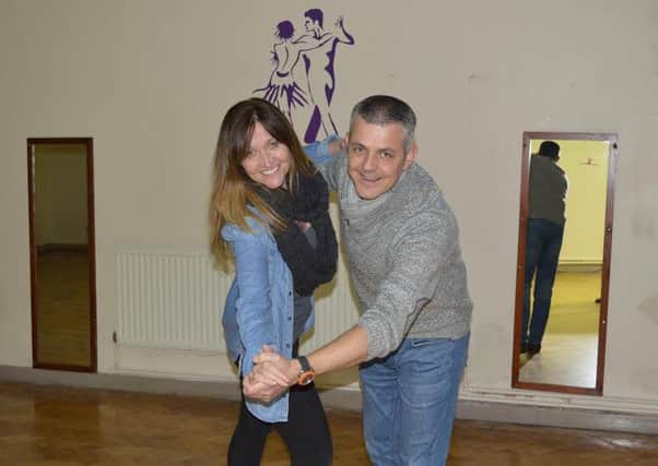 NSPCCs Calderdale chairperson Lynda Gianotti and Ellands Berties @ La Cachette owner Jonathan Nichols, pictured, to dance in Let's Dance competition for charity