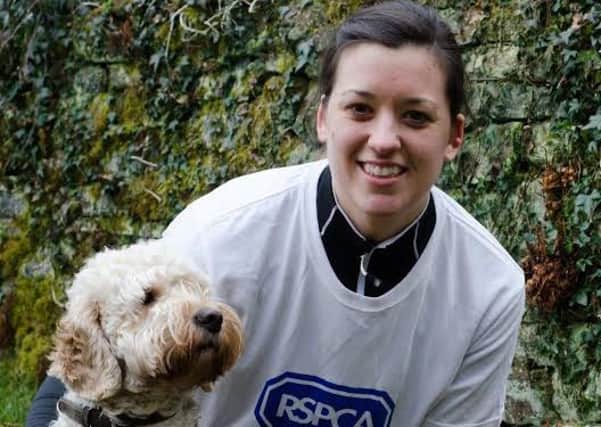 Sarah Bagley who is taking part in a three day triathlon to raise money for Halifax RSPCA