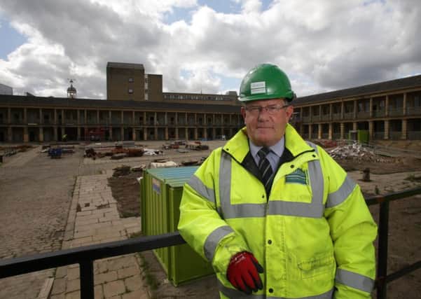 Brian Stephenson site manager at the Piece Hall development