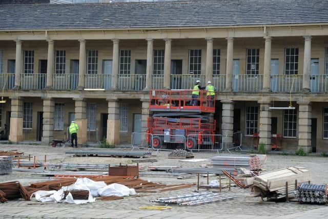 The 
19.2 millon restoration project at the Piece Hall, Halifax.