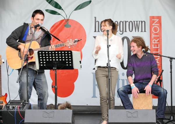 One of last year's live music stages at the Homegrown Food Festival in Northallerton. (S)