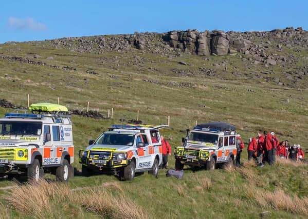 Calder Valley Search and Rescue Team members came to the aid of a stranded walker in Blackstone Edge