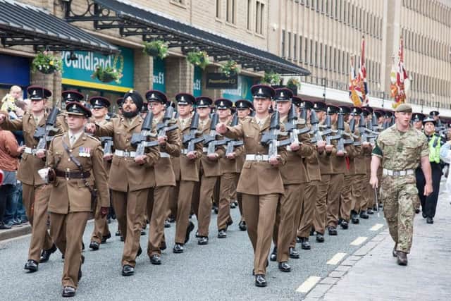 Yorkshire Regiment marched through Halifax