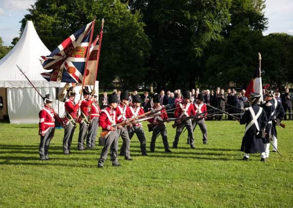 Musical re-enactment of the 33rd at the Battle of Waterloo.
