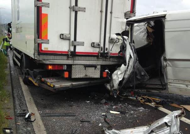 Police have issued a witness appeal following a multi-vehicle crash on the M62 westbound near junction 23 (Outlane)