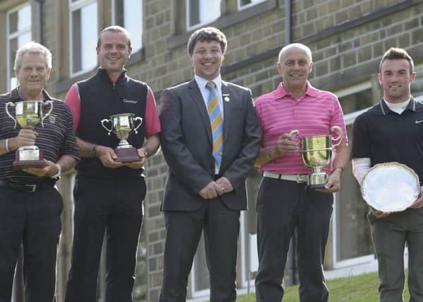 Page Trophy and Roger Heap Cup held at Crosland Heath. The attached photo shows from the left Dave Knapton, Richard Lambert, Darren Arber, Nigel Hirst and Lewis Collier.