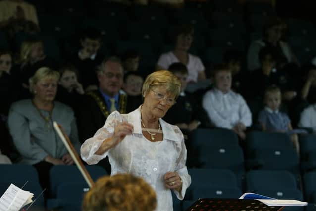 Picture taken at the Pensioners Orchestra at Square Chapel.  Conductor, Judith McLean.