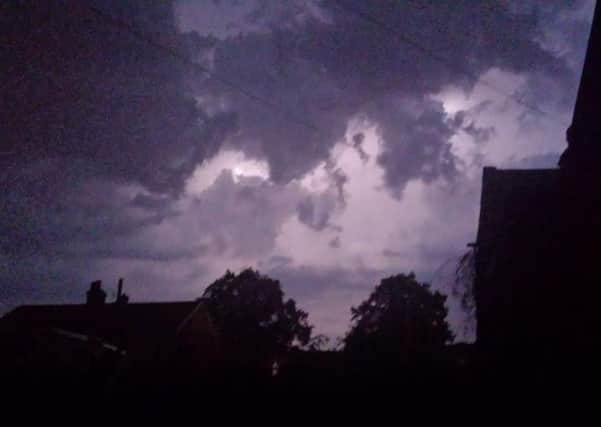 Lightning storm over Brighouse. Picture submitted by Ian Schroeder.