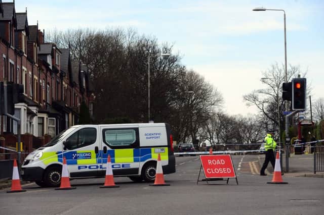 The scene on Beeston Road following the incident on March 6. Picture: Ross Parry Agency