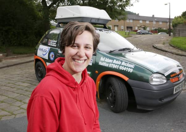 Jade Marshall who is driving from Halifax to Mongolia for charity.
