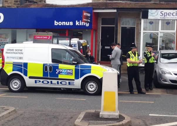 Police outside Betfred on King's Road Harrogate