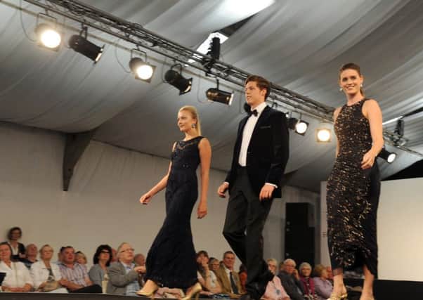 14/7/15  Fashions by Phase Eight  on the catwalk in one of fashions shows at  the Great Yorkshire Show in Harrogate..(GL gystues17).