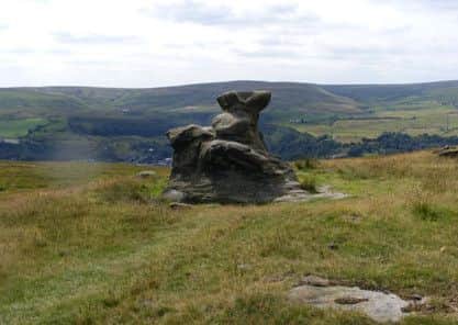 The Basin Stone, Walsden Moor. Photographer : Allan Friswell
