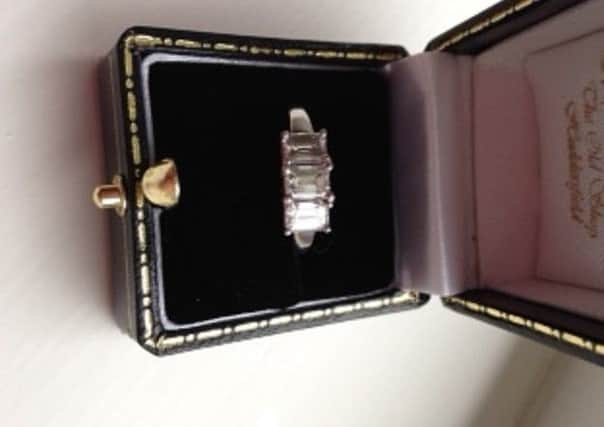 This ring was stolen from staff lockers at Calderdale Royal Hospital on Thursday, July 16