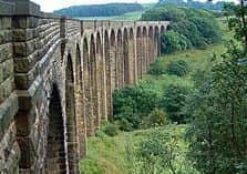 View of Hewenden Viaduct looking east. Photographer : Allan Friswell