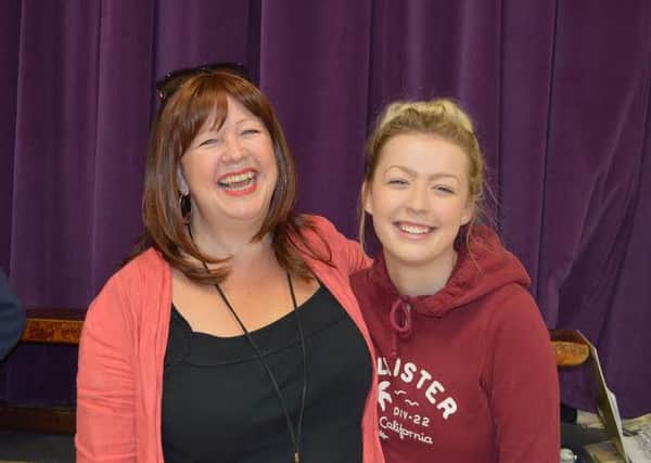 Todmorden High student, Beth with new Director of Post 16, Melissa Wells