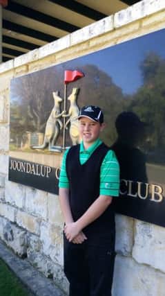 Former West End and Bradlety Hall golfer Jacob Orley, now playing well in Australia