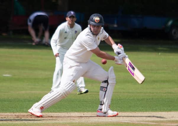Actions from Lightcliffe v Pudsey Congs, Priestley Cup Semi, at Lighcliffe CC. Pictured is Jonathan Wilson