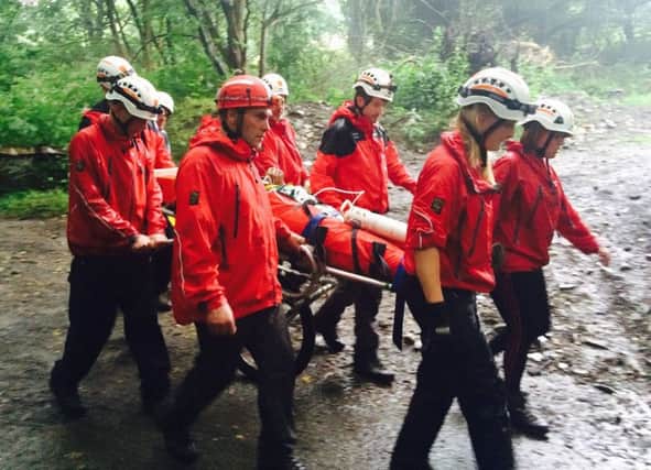 Injured quad biker rescued by Calder Valley Search and Rescue Team in Hipperholme