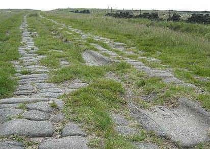 The "Roman Road" on Blackstone Edge near the Aiggin Stone.

Photographer : Peter Schofield