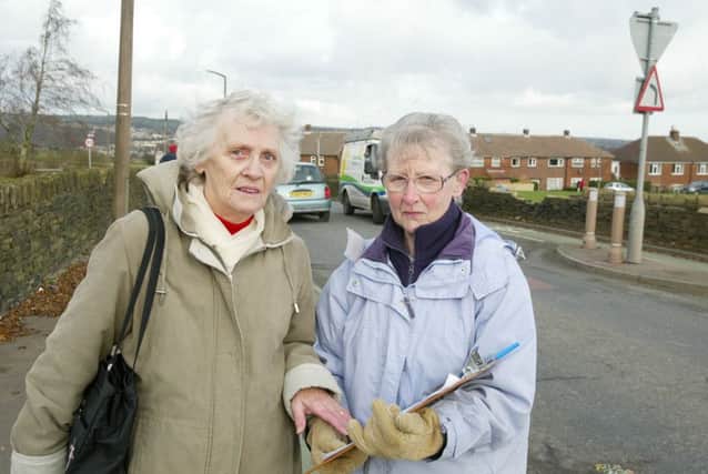 Brighouse Road Safety Committee vice-chair, Pat Oates and chairperson Ann Rutherford