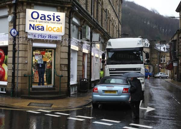 The accident happened outside Oasis on Crown Street, Hebden Bridge.