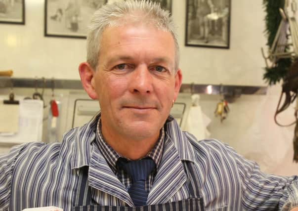 Todmorden butcher Wayne Stansfield won £4000 at the Derren Brown show at Todmorden Town Hall
Pictured at his butchers shop on Halifax Road, Todmorden