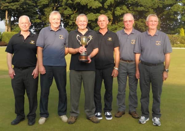Greenroyd. 4 man team competition winners
The squad from left to right is.
Andrew Crabtree, Guy Dixon, Mick Walker (Capt), Ian Freeman, Jim Eaton, Derek Smith.