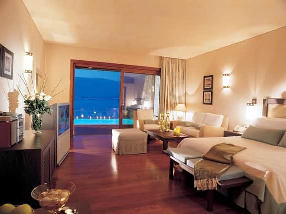 PRIVATE PARADISE: Visitors to Grand Resort Lagonissi can enjoy a range of accommodation with beautiful sea views.
