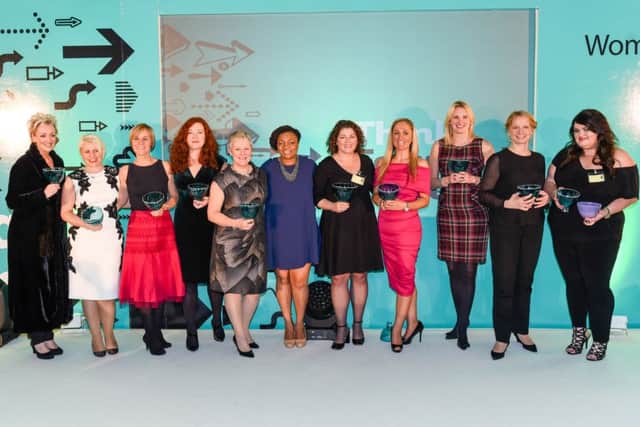 Wetherby businesswoman Claire Turner (second left), who founded TLC Accountants, with the other winners at the Forward Ladies Women in Business national finals. (S)