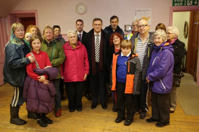 Calder Valley MP Craig Whittaker meets with Cornholme road safety campaigners