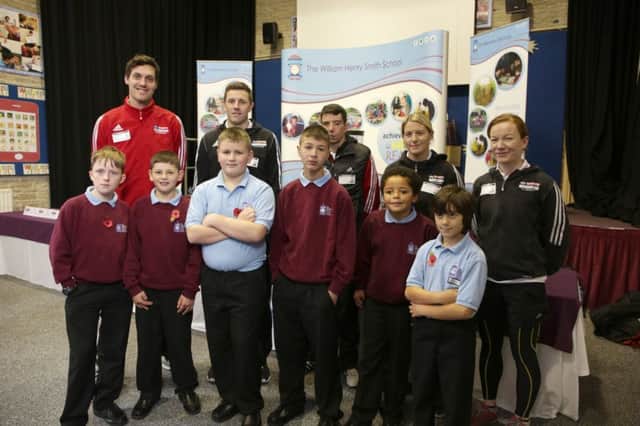 Sky Team Athletes visit William Henry Smith School, Rastrick.