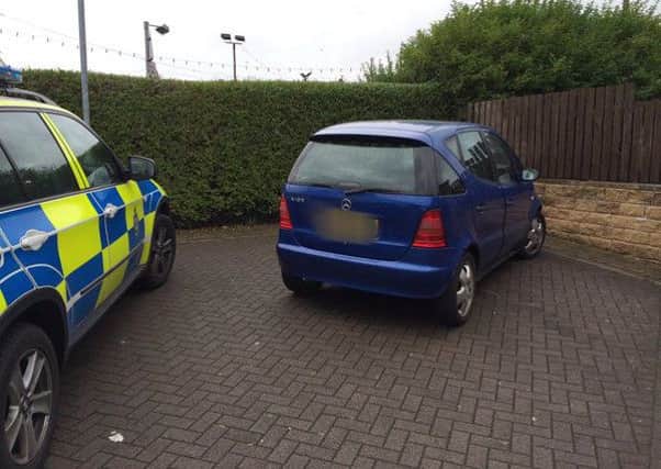 Officers from West Yorkshire Police's Roads Policing Unit seized this car.