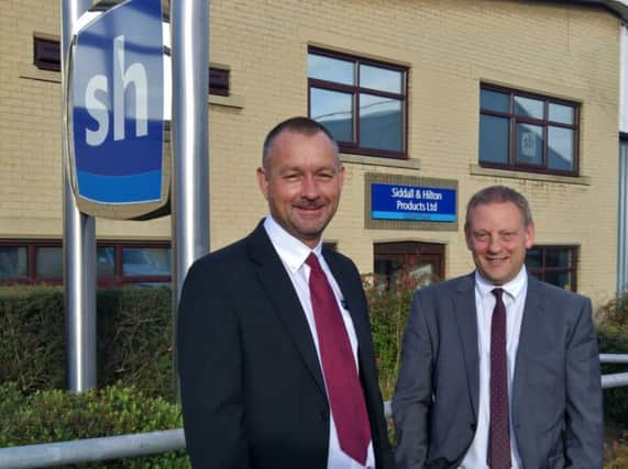 Neil Stewardson and ian Thurley of Siddall and Hilton Products in Brighouse
