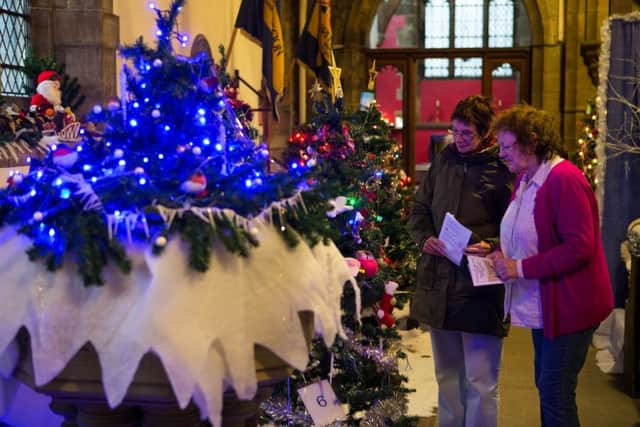 Christmas Tree Festival at St Michael's Church, Burnley Road, Cornholme