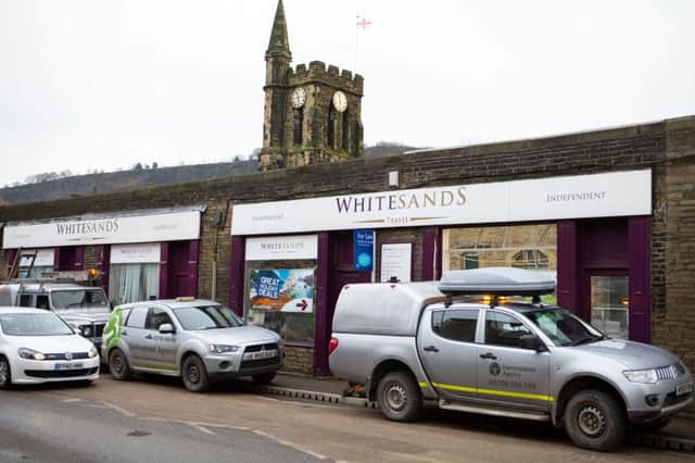 Environment Agency in Mytholmroyd, after the Boxing Day floods, 2015
