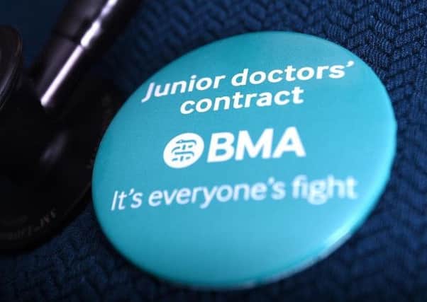 Junior doctors went on strike this morning.