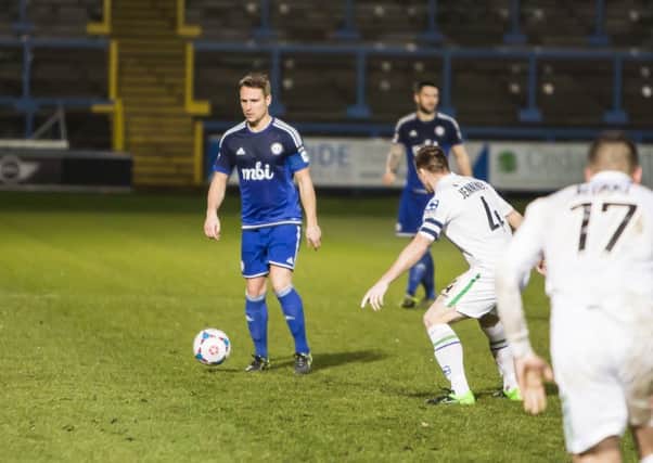 FC Halifax Town v Tranmere Rovers. Nicky Wroe