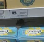 An eagle-eye shopper captured a live mouse hiding next to cheese in a Tesco in Doncaster. Picture: Ross Parry Agency