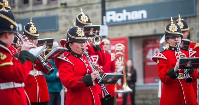 Yorkshire Regiment band flood concert. Pic by Craig Shaw/blu planet photography