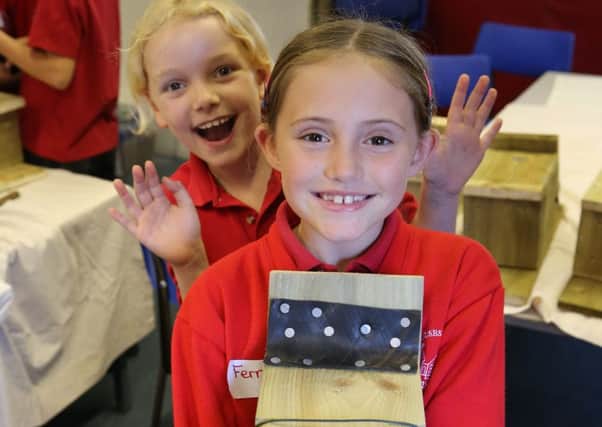 Youngsters make nest boxes with the Nidderdale Birdwatchers
