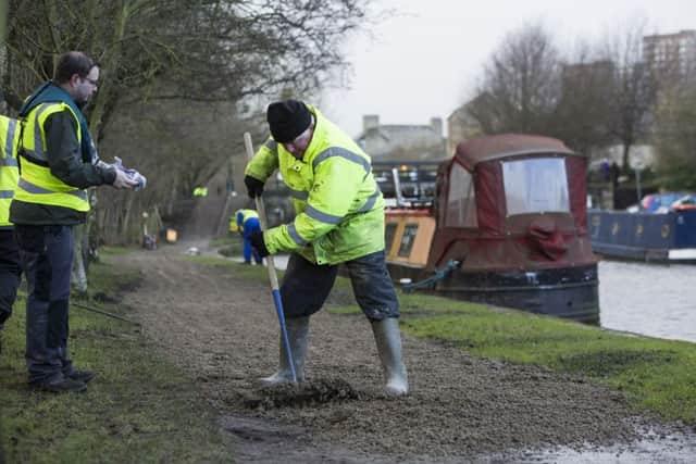 Canal Clean-up after floods. Steven Beasley
