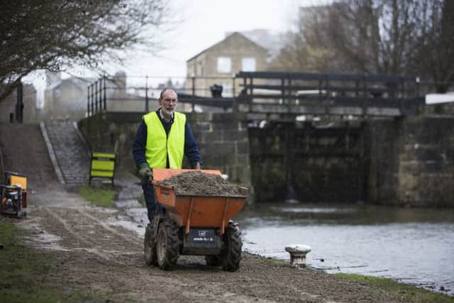 Canal Clean-up after floods. Nigel Stevens.