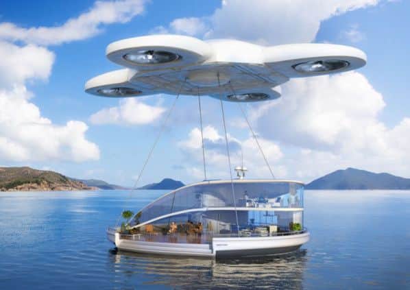 The future of holidays: a drone-delivered home.