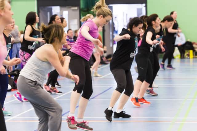 Storm Trooper Zumbathon with instructor Julie Goodwin at Calderdale College Inspire Centre.