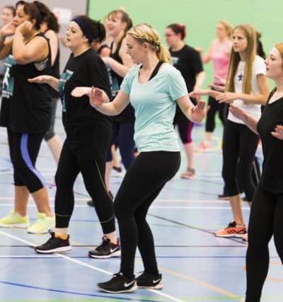 Storm Trooper Zumbathon with instructor Julie Goodwin at Calderdale College Inspire Centre.