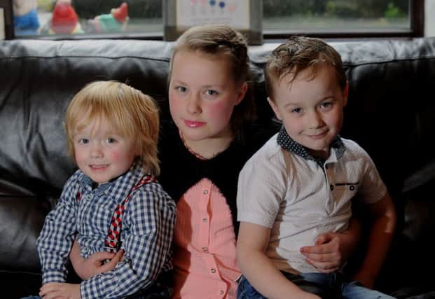Diabetes family MAIN IMAGE
Toby, Ebony and Ben Ward.The children all have Type 1 diabetes, pictured at there home at Halifax..16th February 2016 ..Picture by Simon Hulme
