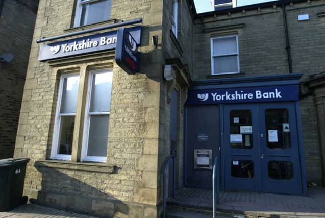 Yorkshire Bank, Queensbury, which was robbed by masked men with shotguns