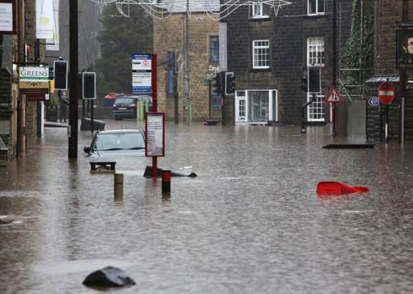 Boxing day flood in Hebden Bridge.